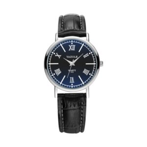 YAZOLE 313 Roman Numeral Dial Ladies Business Quartz Watch, Black Tray Black Belt, Black Tray Brown Belt, White Tray Black Belt, White Tray Brown Belt, Black Tray Silver Net Belt, White Tray Silver Net Belt