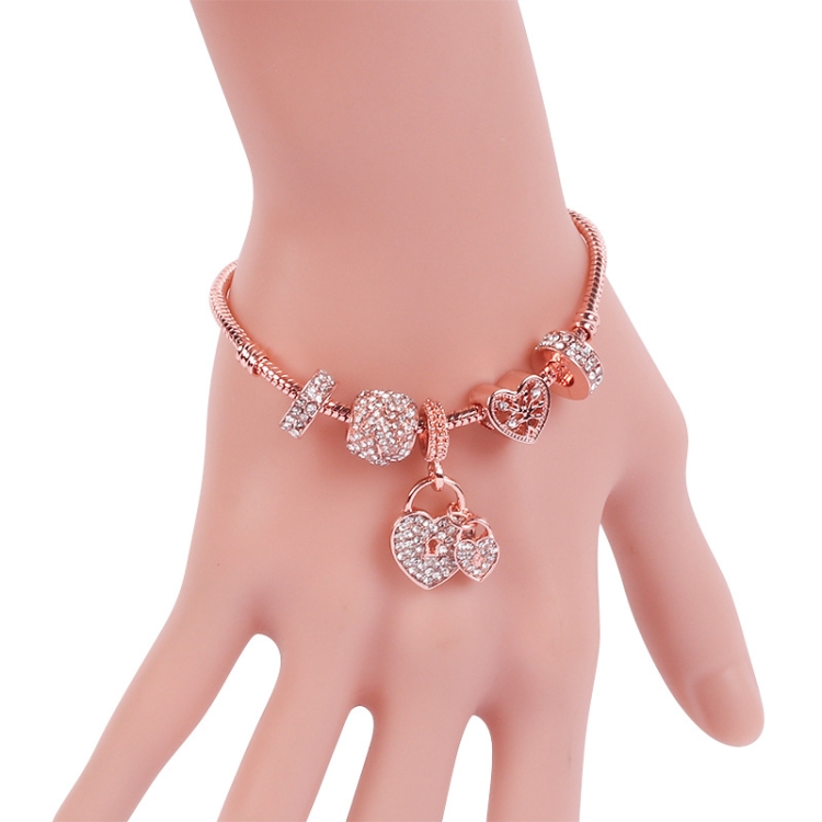 Women Rose Gold Beaded Bracelet, SL124 18cm, SL124 19cm, SL124 20cm, SL125 18cm, SL125 19cm, SL125 20cm, SL126 18cm, SL126 19cm, SL126 20cm, SL128 18cm, SL128 19cm, SL128 20cm, SL129 18cm, SL129 19cm, SL129 20cm, SL130 18cm, SL130 19cm, SL130 20cm... - Image 4