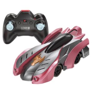 Remote Control Wall Climbing Car Mini Electric Remote Control Car Children Toy, Red Charge Handle RC Edition, Red Flame Handle RC Edition, Blue Break Handle RC Edition, Blue Lightning Handle RC Edition, Red Charge Watch RC Edition...