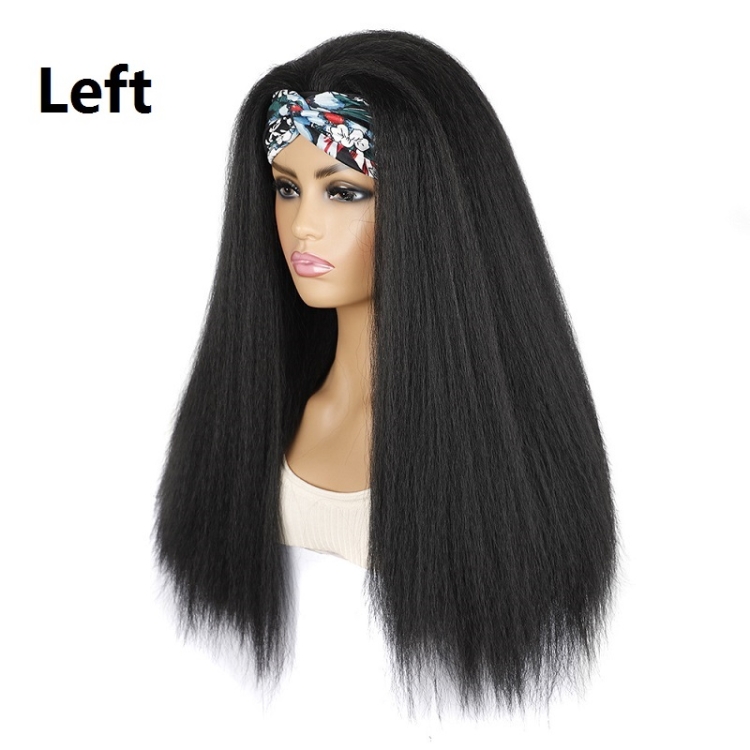 Turban Headband Corn Beard Long Hair Wig Headgear, True Color 1B #, Flowers 1B # E, Stars Stripes 1B # H, 1B # XJ, 1B # XC, 1B # XK, 1B # XG, 4 # XC, 4 # XG, 4 # XK, 4 # XJ, BUG # 0, BUG # H, BUG # XG, BUG # C, BUG # XC, 18C # O, 18C # H, 18C # E, 18C ... - Image 4