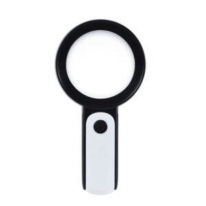 30 Times 18 LED Cool Warm Light HD Elderly Reading Repair Glass Magnifier, 30X(Black White), 30X(Gray White)