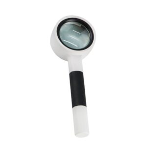 Hand-Held Reading Magnifier Glass Lens Anti-Skid Handle Old Man Reading Repair Identification Magnifying Glass, 37mm 16 Times (Black White), 37mm 16 Times (Blue White), 50mm 7 Times (Black White), 50mm 7 Times (Blue White), 65mm 6 Times (Black White)...