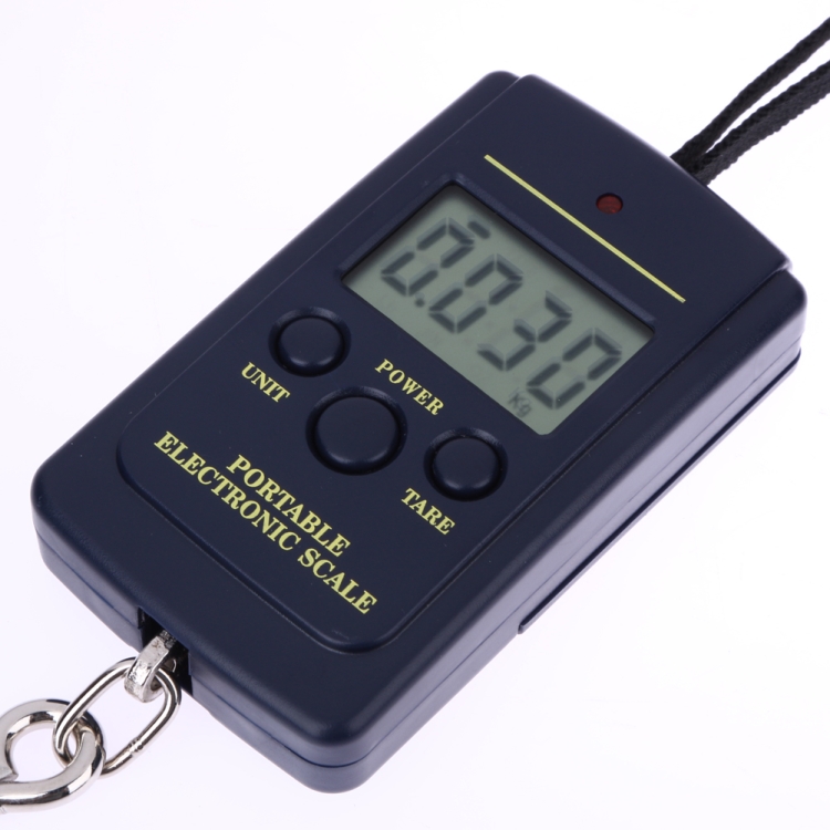 10g Mini Digital Fishing Scale Travel Weighting Steelyard Hanging Electronic Hook Scale Kitchen Weight Tool, Capacity:40kg, 40kg without Backlight, 40kg with Backlight - Image 3