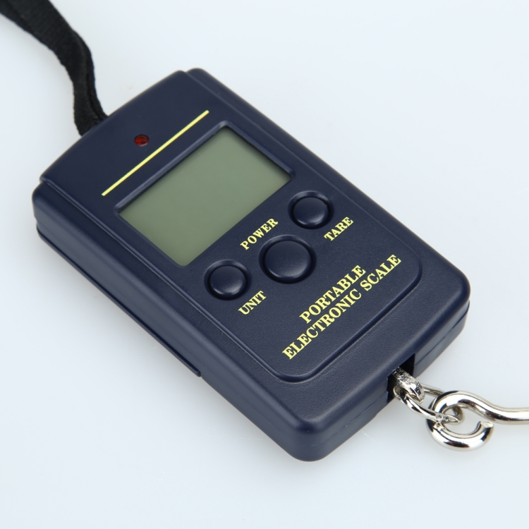 10g Mini Digital Fishing Scale Travel Weighting Steelyard Hanging Electronic Hook Scale Kitchen Weight Tool, Capacity:40kg, 40kg without Backlight, 40kg with Backlight - Image 6