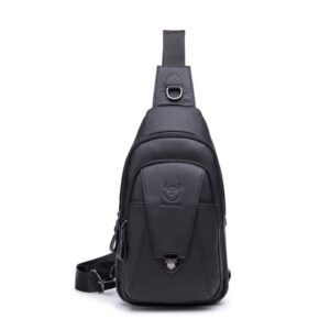 BUFF CAPTAIN 110 Men Leather Shoulder Bag First-Layer Cowhide Leather Multi-Function Chest Bag
