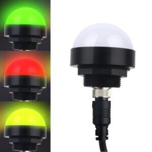 24V Safety Three-Color Warning Light Alarm LED Hemispherical Waterproof Indicator, Style 1, Style 2