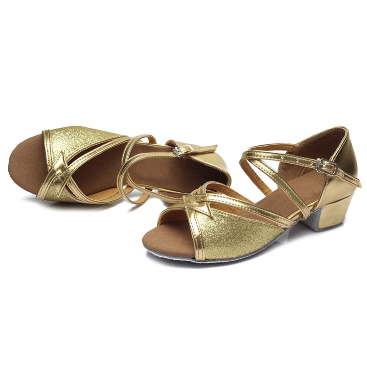 Tango Salsa Latin Low Heel Soft Bottom Dance Shoes for Girls & Women, 41, 39 - Image 4