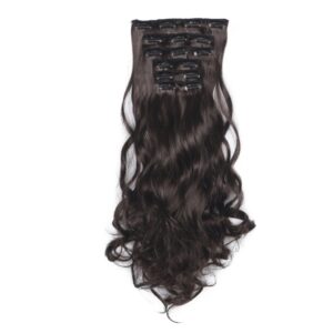 6 in 1 Wig Piece Long Curly Hair Wig Extension Piece