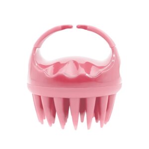 Round Hair Washing Brush Silicone Wet & Dry Multipurpose Massage Brush, Pink, Purple, Green, Black, Blue, Red, Yellow, Grey