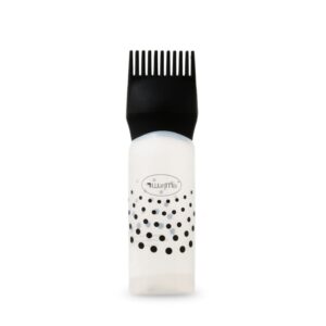 Hair Dyeing Hair Care Dry Cleaning Bottle Squeeze Transparent Rinse Scale Bottle Hairdressing Tools, Black, Blue, Pink