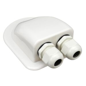 Solar Photovoltaic Plastic Bracket ABS Photovoltaic Car Roof Waterproof Junction Box, White, Black