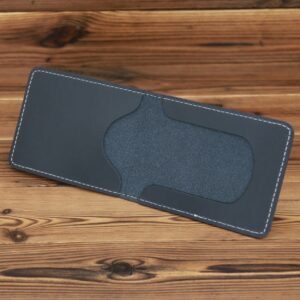 1063 Leather Driving License Holder Retro Wallet, Navy Blue, Dark Brown, Yellow Brown, Red Brown