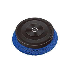 K777 Automatic Smart Sweeping Machine Dry Wet Two-Purpose Mopping Machine Imitation Artificial Rubber, Piano Black, Elegant White