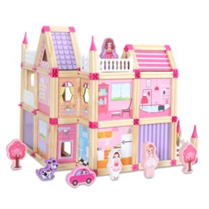 Children Building Master Wooden Toy 3D Assembled Model, 298 PCS