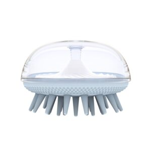 Silicone Head Massage Shampoo Brush, Blue, Pink, White, Yellow