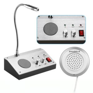 ZHUDELE ZDL-9908 Window Two-way Walkie-talkie Bank/Hospital/Station/Counter Microphone Amplifier,EU Plug, EU Plug, UK Plug, US Plug
