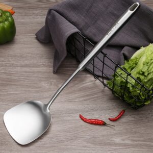 304 Stainless Steel Kitchen Equipment Thickened Hollow Handle Cooking Tool, Style:, Spatula, Soup Spoon, Slotted Spoon, Slotted Shovel