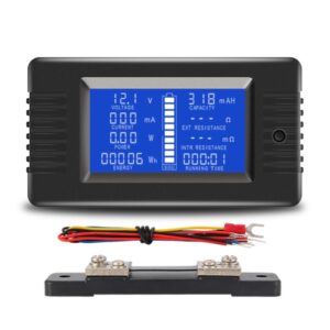 DC 0-200V Voltage Current Battery Tester, PZEM-013 10A, PZEM-015 With 50A Shunt, PZEM-015 With 100A Shunt, PZEM-015 With 200A Shunt, PZEM-015 With 300A Shunt, PZEM-015 Without Shunt