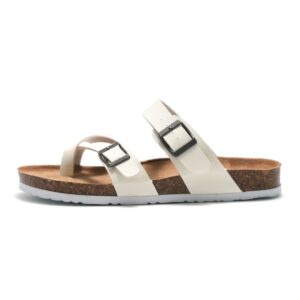 Ruizu Couple Cork Slippers Beach Shoes Flip Flops, 35, 36, 37, 38, 39, 40, 41, 42, 43