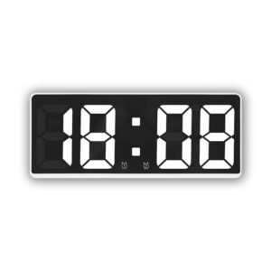 LED Bedside Alarm Clock Battery Plug-In Dual-Purpose Clock, 6628 White, 6628 Blue, 6628 Orange