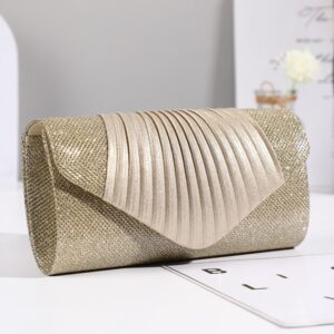 Simple Square Pleated Ladies Dinner Party Bag Bridesmaid Bridal Wedding Banquet Bag, Wedding Banquet Bag