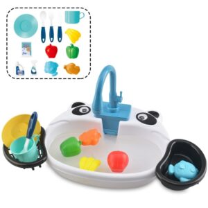 Children Kitchen Toys Electric Circulating Water Dishwasher, Panda, Yellow Duck, Yellow, Blue, Pink, Green, Giraffe, Dinosaur