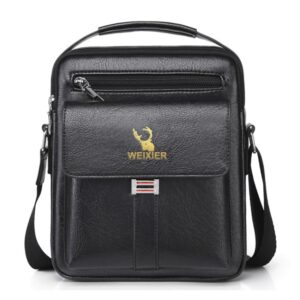 WEIXIER D245 Men Business Bag Large Capacity Shoulder Backpack, D245 Black, D245 Light Brown, D245 Dark Brown