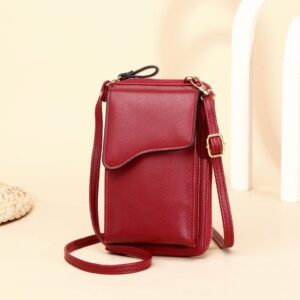 Shoulder Crossbody Bag Large Capacity Ladies Long Purse Mobile Phone Bag, Style 3 Red, Style 3 Blue, Style 3 Black, Style 3 Pink, Style 3 Apricot, Style 3 Yellow