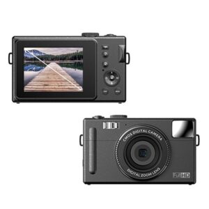 R1 48 Million HD Pixels 3.0 Inch IPS Screen Children Digital Camera, Spec:, Black, Pink, Black+Card Reader, Pink+Card Reader