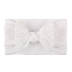 Soft Jacquard Nylon Children Headwear Baby Bow Headband