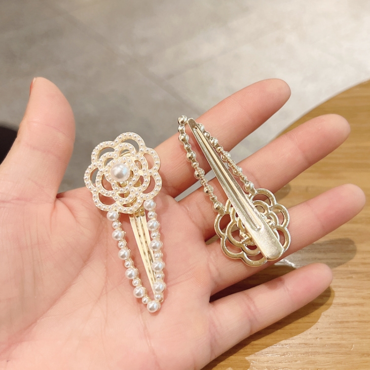 Rhinestone Fashion Hair Clips Women Bangs Headwear, Styles:, 181 Water Drop, 293 Mountain Camellia Flower, 012 Butterfly Silver, 360 Diamond, 360 Pearl, 256 Little Polly Pink, 256 Little Flower Yellow, 256 Little Flowers White, 256 Little Flower Purple... - Image 3