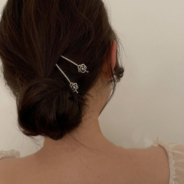 Rhinestone Fashion Hair Clips Women Bangs Headwear, Styles:, 181 Water Drop, 293 Mountain Camellia Flower, 012 Butterfly Silver, 360 Diamond, 360 Pearl, 256 Little Polly Pink, 256 Little Flower Yellow, 256 Little Flowers White, 256 Little Flower Purple... - Image 5