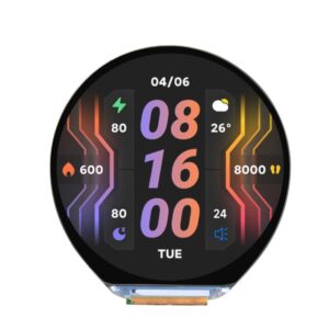 Waveshare ESP32-S3R8 1.46inch Round Touch Display Development Board, 412×412, Supports WiFi & Bluetooth, Without Cover Glass, With Cover Glass, With Widened Cover Glass