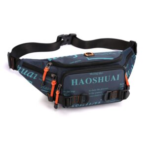 HAOSHUAI 5135 Outdoor Men Waist Bag Waterproof Nylon Cloth Men Bag, 5135 Dark Blue, 5135 Black, 5135 Army Green, 5135 Dark Green, 5135 Camouflage