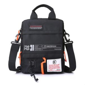 HAOSHUAI 206-1 Men Handheld Crossbody Bag Outdoor Waterproof Cloth Bag, 206-1 Black, 206-1 Army Green, 206-1 Grey, 206-1 Brick Red, 206-1 Light Blue, 206-1 Camouflage, 206-1 Dark Blue