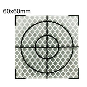 FP001 Diamond Tunnel Mapping Reflective Sticker Monitoring Measurement Point Sticker, Size: 60x60mm, 60x60mm, 60x60mm With Triangle