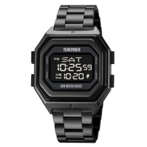 SKMEI 1875 Men Outdoor Electronic Watch Timing Multi-Functional Watch, Style:, 1875 Steel Band Black Machine, 1875 Silicone Band White Machine, 1875 Silicone Band Black Machine, 1875 Steel Band White Machine