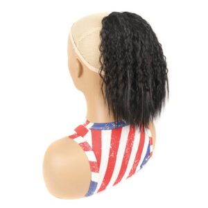 LS868 Drawstring Fixed Corn Perm Curly Wig Fluffy Short Ponytail Wigs, 1B, 1BH27, 1BH30, 1BH33, 1BH613, 1BHBlue2, 1BHBug, 1BT27, 1BT30, 1BTBlue2, 1BTBug, 2, 4, 4H27, 16, 27, 27H613, 30, 33, 2312, Blue2, Bug, 73C