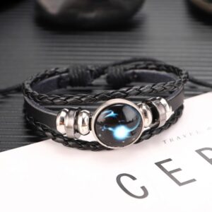 Twelve Constellations Multilayer Beaded Cowhide Bracelet, Style: Virgo Ordinary, Bracelet Capricorn Luminous, Bracelet Capricorn Ordinary, Bracelet Scorpio Luminous, Bracelet Scorpio Ordinary, Bracelet Pisces Ordinary, Bracelet Cancer Luminous...