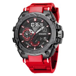 SMAEL 8060 Waterproof Sports Alloy Men Watch Luminous Display HD Mirror Watch