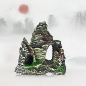 Stone Fish Tank Landscape Simulation Resin Aquarium Decorative Ornament, Style:, Cave Mountain C, Cave Mountain D, Small Rockery, Three-legged Rockery, Big Rockery, Shunfeng Mountain, Yu Mountain, Tianzhu Mountain, Guanyun Mountain, Jiuxia Mountain...