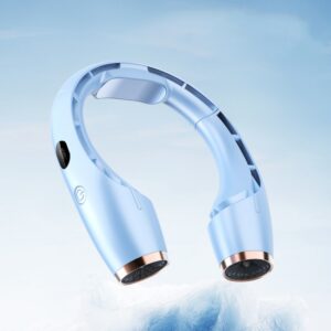 USB Charging Big Wind Cooling Leafless Hanging Neck Fan