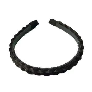 Wide-Brimmed Twisted Braid Hoops Wig Non-Slip Hair Accessories, 1cm-Natural Black, 1cm-Light Brown, 1cm-Deep Brown, 1.5cm-Natural Black, 1.5cm-Light Brown, 1.5cm-Deep Brown, 1.8cm-Natural Black, 1.8cm-Light Brown, 1.8cm-Deep Brown...