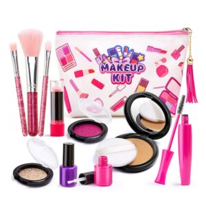 11pcs/set Girls Simulation Dressing Makeup Box Play House Non-toxic Cosmetics Set, Beautiful Makeup Bag 1164, Wave Dot Bag 1162, Shell Bag 1165, Graffiti Bag 1163, OPP Bag 1162A, OPP Bag 1163A, OPP Bag 1164A, OPP Bag 1165A
