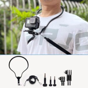 TUYU Camera Neck Holder Mobile Phone Chest Strap Mount  For Video Shooting//POV, Standard (Black), Standard (Blue), With Phone Clip (Black), With Phone Clip (Blue), Vertical Shooting (Black), Vertical Shooting (Blue), Vertical +Phone Clip (Black)...