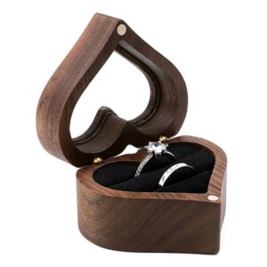 Wooden Heart Shape Ring Box Jewelry Storage Box Wedding Valentine Gift Box, RB513-C1, RB513-C2, RB513-C3, RB513-C4, RB513-C5, RB513-C6, RB513-C7, RB529-C1, RB529-C2, RB529-C3, RB529-C4, RB529-C5, RB529-C7, RB529-C8