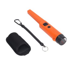 Mini Waterproof Handheld Metal Positioning Rod Detector, Orange, Black
