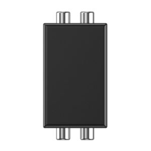 RCA Audio Ground Loop Isolator Anti-Interference Noise Reducer Eliminate Current Sound Bluetooth Receiver, Square, Ellipse