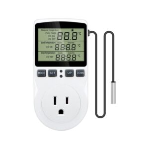 Intelligent Digital Thermostat Countdown Temperature Control Switch Socket Timing Temperature Controller, US Plug