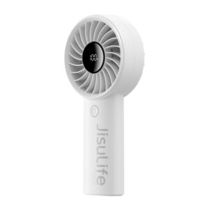 JisuLife Life4 Handheld Portable Small Rechargeable Fan, 3600mAh Gray, 3600mAh Black, 3600mAh Pink, 5000mAh Gray, 5000mAh Black, 5000mAh Pink